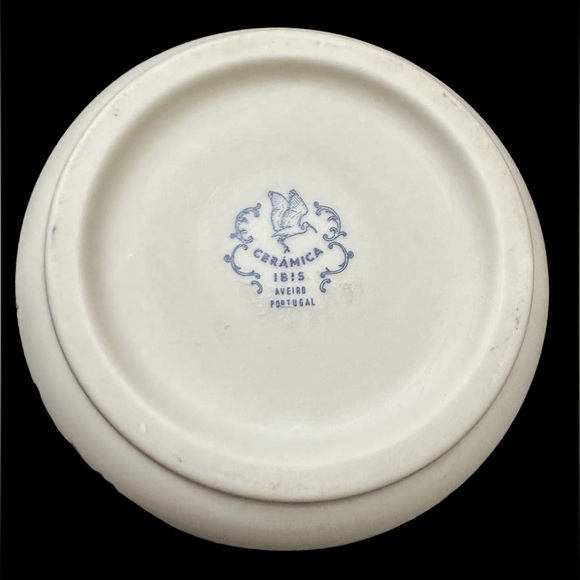 Porcelain Bird Pattern Vase and spice holder~ made in Portugal - Picture 3 of 4